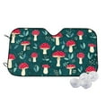 thumbnail image 2 of Picia Amanita Mushroom Curved Windshield Sunshade Accordion Folding Style Auto Shade for Car Truck SUV Van Blocks UV Ray Sun Visor Protector -, 2 of 7