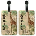 thumbnail image 1 of Africa - Luggage ID Tags / Suitcase Identification Cards - Set of 2, 1 of 5