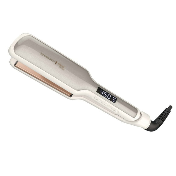 Remington Shine Therapy - Plancha para el cabello con infusión de aceite de argán y queratina de 2 pulgadas, Champán, Oro Rosa, S9531