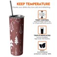 thumbnail image 6 of 20oz Red Christmas Tree and Star Pattern Skinny Tumblers Stainless Steel Tumbler with Lid and Straw,Vacuum Insulated Double Wall Travel Tumbler Cups with Cleaning Brush for Coffee,Tea, 6 of 6