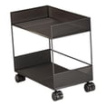 thumbnail image 4 of Estante móvil con carrito de metal con ruedas de 2 niveles Estante de esquina liviano Estante móvil con ruedas M, 4 of 7