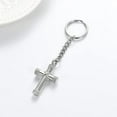 thumbnail image 4 of Cross Urn Cremation Jewelry for Ashes Rope Winding Cross Keepsake Urn Keychain for Human Stainless Steel Cremation Keychain, 4 of 6
