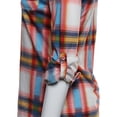 thumbnail image 4 of FashionOutfit Women's Lightweight Collar Plaid Button Down Shirt, 4 of 4