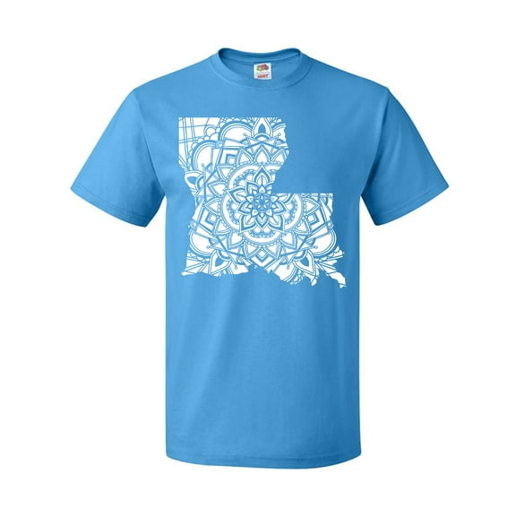 Inktastic Louisiana Silhouette Mandala T-Shirt
