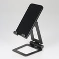 thumbnail image 3 of Soporte plegable Z24 para móviles y tabletas, diseño ergonómico con ajuste de 270°, material de aleación de aluminio resistente, compatible con múltiples dispositivos, color gris metálico, portátil y, 3 of 6