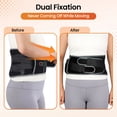 thumbnail image 4 of Comfytemp Cordless Heating Pad with Vibrating Massage for Back Discomfort, Battery Power Waist Belt, Gifts for Mom/Dad/Yourself, Black, 4 of 9