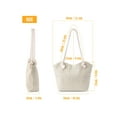 thumbnail image 3 of Gustave Straw Tote Bag for Women Summer Beach Bag Large Capacity Woven Shoulder Handbag Casual Vacation Purse with Zipper - Beige, 3 of 8