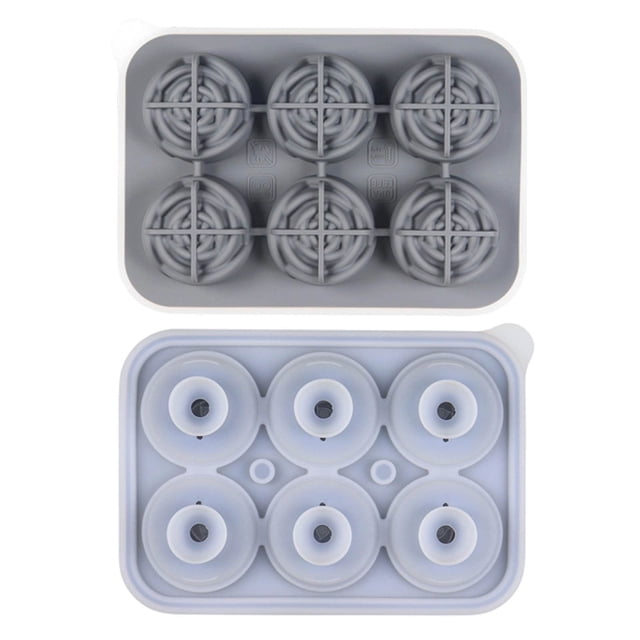 BotaniNest 3D Rose Shape Grids DIY Homemade Reusable Silicone Ice Tray With Lid