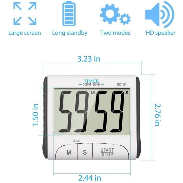 Kitchen Timer, Digital Kitchen Timer Magnetic Countdown Timer