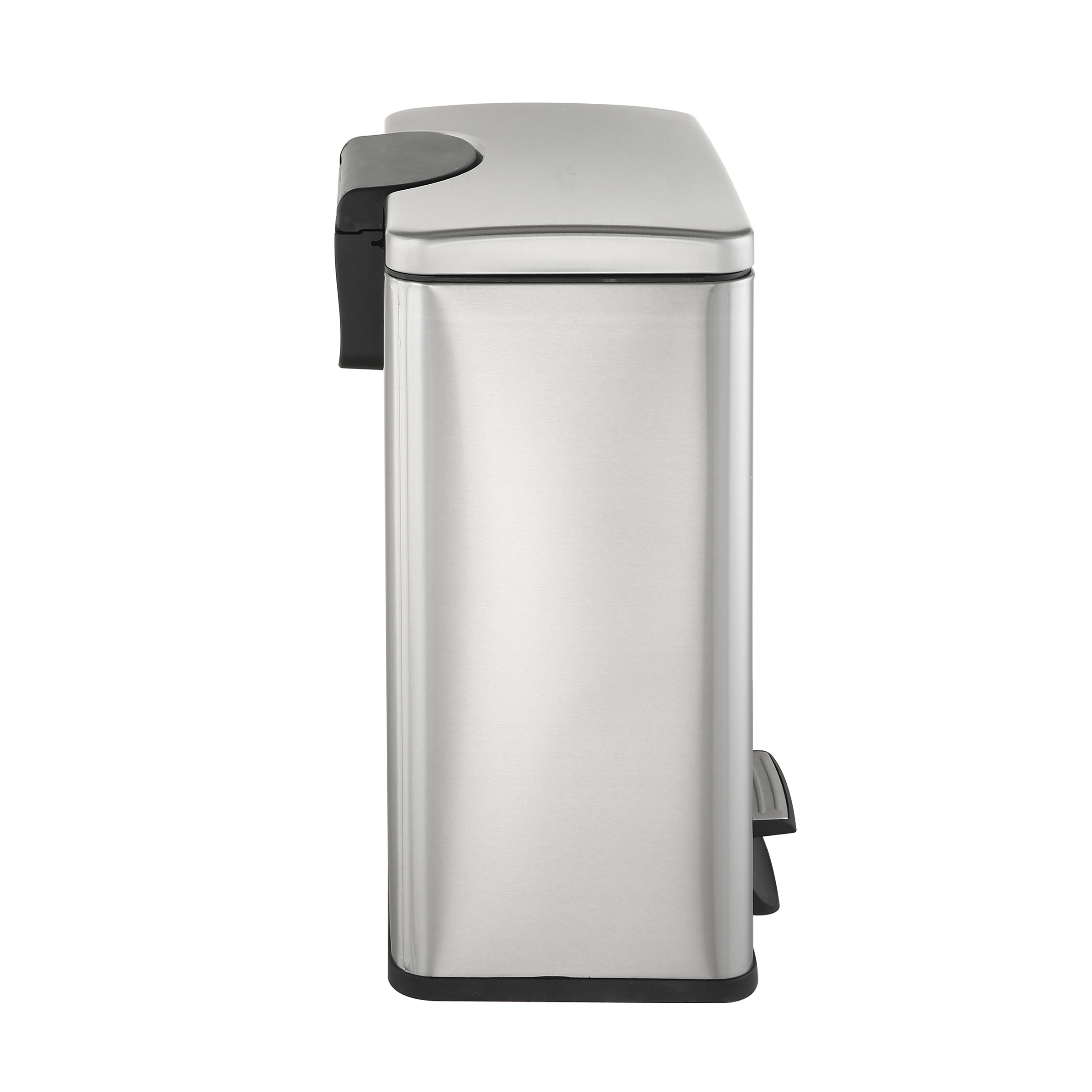 Better Homes & Gardens 10.5Gal /40L Stainless Steel Rectangle Waste Can with Lid - image 5 of 9