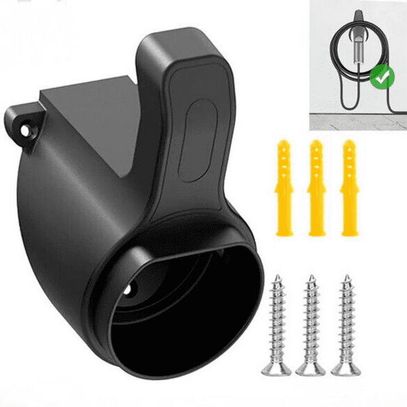 Type 2 EV Charger Plug Holder Wall Mount Bracket Socket Electric Car Charging