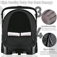 thumbnail image 6 of Waterproof Baby Car Seat Cover Compatible with Doona Car Seat and Stroller,Patented Windproof Car Seat Canopy for Boys & Girls, Keeps Babies Warm and Cozy(Black), 6 of 8
