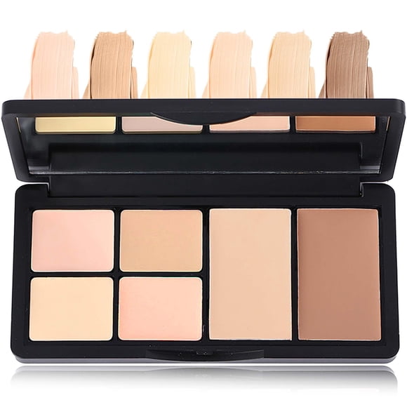 Corrector corrector de color y paleta de contorno - Crema de maquillaje de larga duración Base de contorno Corrector resaltador para ojeras e imperfecciones (#02)