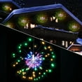 thumbnail image 4 of 2Pack 120 LEDs String Firework Lights Hanging Starburst Fairy Lights Waterproof with 8 Modes Remote Control Battery Powered For Wedding Christmas Party Decor, Multicolor, 4 of 8