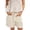 White, variant on Women's High Waisted Denim Shorts, Baggy Jean Shorts with Drawstring Waist & Cuffed Hem, Multi-Pocket Cargo Shorts, Casual Loose Fit 90s Streetwear Summer Shorts Black L