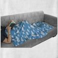 thumbnail image 6 of Cloud Soft Flannel Fleece Throw Blanket, Abstract Illustration of Calming Celestial Scene on a Sunny Day, Cozy Plush for Indoor and Outdoor Use, 70" x 90", Azure Blue Baby Blue, by Ambesonne, 6 of 6