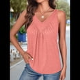 thumbnail image 4 of Chaleco Sin Mangas con Cuello en V para Mujer, Rosa, Talla XXL, 4 of 7