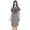 Gray (Nero Black), variant on Educated Motivated Vaccinated T-Shirt Funny Pro Vaccine Boat Neck Dress