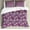 Mauve Green, variant on Ambesonne Ethnic Duvet Cover Set, Floral Petal Form Nature, Calking, Lilac and Mint