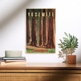 thumbnail image 2 of Yosemite National Park, California, See Yosemite, Mariposa Grove Birch Wood Wall Sign (12x18 Rustic Home Decor, Ready to Hang Art), 2 of 5