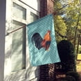 thumbnail image 2 of Caroline's Treasures BB8010CHF Dutch Bantam Chicken Blue Check Flag Canvas House Size , Large, multicolor, 2 of 4