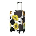 thumbnail image 2 of Bingfone Black Cow Print With Sunflowers Country Luggage Cover Washable Suitcase Cover Protector Anti-Scratch Suitcase Cover Fits 18-32 Inch Luggage (without luggage), 2 of 9