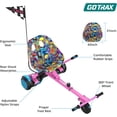 thumbnail image 7 of Gotrax Hoverboard Go Kart Attachment for 6.5” to 10” Hoverboards, Adjustable Frame & Handlebar, Hoverboard Seat Accessory for Kids and Adults,Pink, 7 of 7