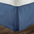 thumbnail image 2 of Box Pleated Split Corner Bed Skirt 18" Inch Drop,800 Thread Count 100% Egyptian Cotton Wrinkle and Fade Resistant Bed Skirt - Full Size (54" x 75") Inch Medium Blue Solid, 2 of 6
