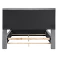 thumbnail image 5 of Espece Fabric Hidden Storage Bed, Gray, Full, 5 of 5