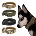 thumbnail image 3 of Collar táctico militar para perros medianos y grandes, collares de Shepard alemanes para caminar, entrenamiento de perros, Collar de nailon con mango de Control, 3 of 4