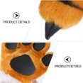thumbnail image 4 of WORGEOUS 1 Establecer guantes de tigre Guantes de cabeza de cabeza de cosplay accesorios de vestuario de tigre de tigre accesorios, 4 of 8