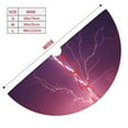 thumbnail image 5 of Kll 36" Christmas Tree Skirt Thunderstorm Violet Purple Xmas Tree Skirts Mat For New Year Xmas Holiday Party Indoor Outdoor Home Decoration, 5 of 9