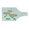 thumbnail image 2 of Floral Cutting Board, Colorful Flowers Daisies with Green Leaves Nature Garden Botanical Art Image, Decorative Tempered Glass Cutting and Serving Board, Wine Bottle Shape, Multicolor, by Ambesonne, 2 of 5