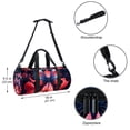 thumbnail image 5 of Butterfly Large Capacity Sports Bag with Interior Zipper Pocket - Gym, Travel, Soccer, and Weekends! Size 17.7 Inches, 5 of 6