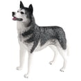 thumbnail image 4 of Figuras de perro realistas, juguetes de Husky, decoración del hogar, figuritas de animales, juguetes de animales para regalo, juguetes de cumpleaños, 4 of 8