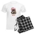 thumbnail image 6 of CafePress - Here's My Heart Cute Raccoon Blowing Kisses Quote - Men's Light Loose Fit Cotton Pajama Set, 6 of 7