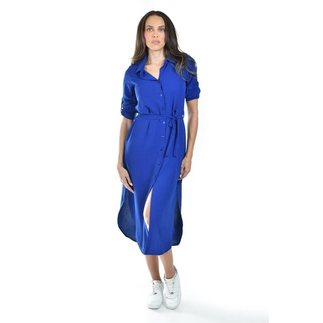 Vestido largo Roman Fashion / Juvenil, 1765 (Azul rey) azul M