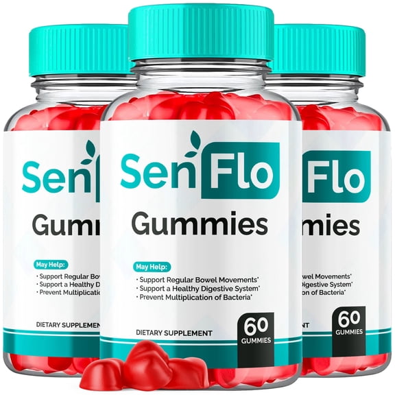 SenFlo Digestive Support Gummies Advanced Formula Gut Health Balance Supplement 180 Gummies