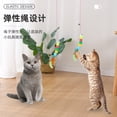 thumbnail image 3 of Cat Toy Swing Sticky Disc Elastic Hanging Door Teasing Cat Rope Long Rope Teasing Cat Cat Toy Cat Accessories Pet Kitten Toy caterpillar, 3 of 6