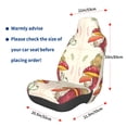 thumbnail image 3 of Wukai Frog Sitting On Mushroom Full Set Car Seat Covers with Soft Padding Universal Auto Front Seats Protector and Cushion Mat, 3 of 5