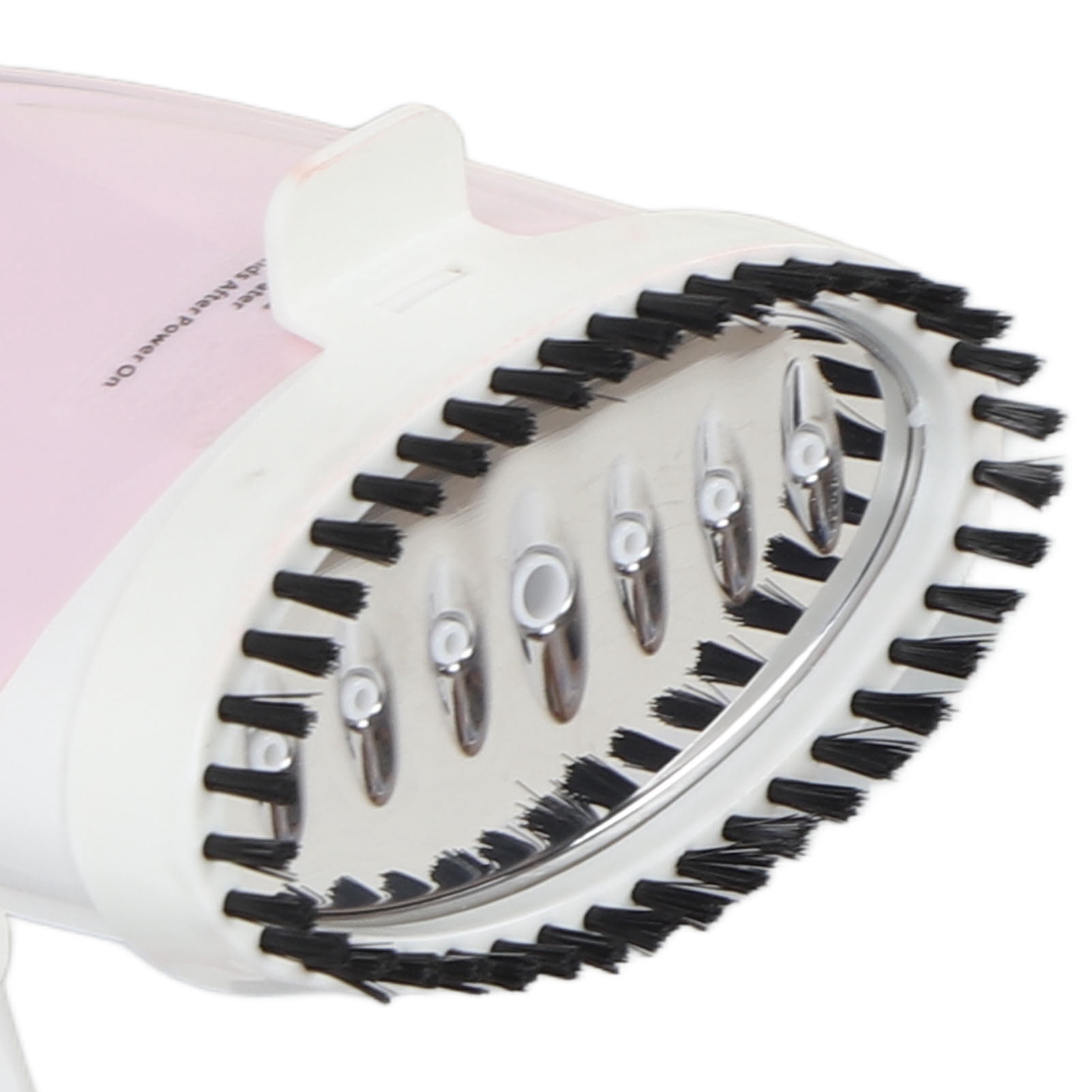 YAHHU Handheld Portable Steam Iron for Clothes, 110V Travel Garment Steamer with Brush, Pink (12.6 inches / 32 cm)