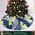thumbnail image 6 of FMSHPON Shark Xmas Christmas Tree Skirt Stand Mat for Holiday Party Decoration Indoor Outdoor 36 inches, 6 of 6