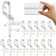 thumbnail image 1 of 14 piezas de clips de cenefa de canal oculto, clips de cenefa de plástico transparente para clips de cenefa de ventana, clips de persiana de ventana, clips de retención de ventana para cenefa de, 1 of 6