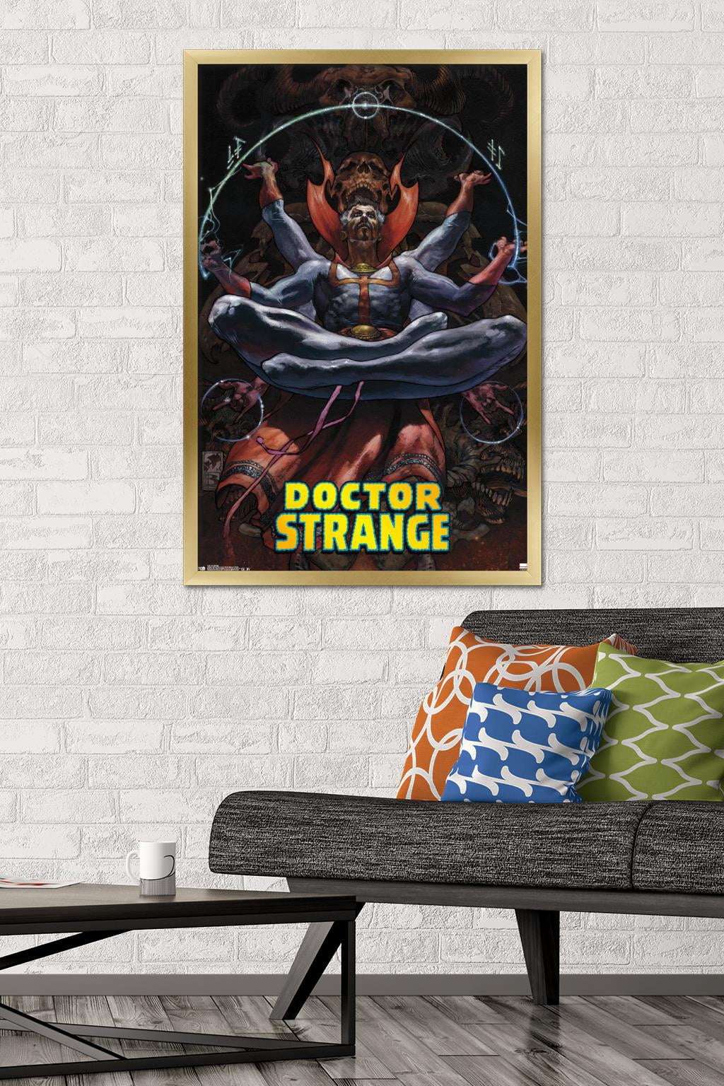 Marvel Comics - Doctor Strange - Meditating Wall Poster, 22.375" x 34", Framed