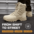 thumbnail image 6 of Maelstrom Military Tactical Work Boots with Side Zipper, Tan, Size 10W, 6 of 7