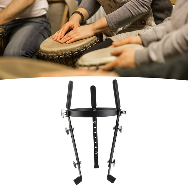 Soporte Para Tambor, Altura Ajustable, Soporte Para Tambor Negro, Estable Para Conga