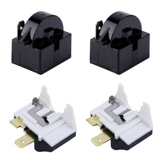 2-Pack 1/2HP 375W Refrigerator Thermal Overload Protector - Compressor Replacement For Mini Fridges