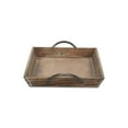 thumbnail image 4 of Cheungs Solid Wood Tapered Decor Tray with Metal Handles, 4 of 4