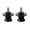 Black, variant on Xirurus 8mm Motorcycle CNC Rear Stand Swing Arm Spool Sliders Stand Bobbins 2Pcs (Silver) Premium Billet Aluminum Universal Fit for 0.3 inches / 3.2 cm Mounts Stable Support