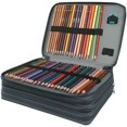thumbnail image 4 of GHSDFBB Deluxe PU Leather Pencil Case with Zipper Closure, Croco Grey, 200 Count, 4 of 7